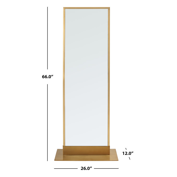 SafaviehCouture Rectangle Metal Floor Mirror Wayfair